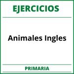 Ejercicios Animales Ingles Primaria PDF
