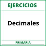 Ejercicios Decimales Primaria PDF