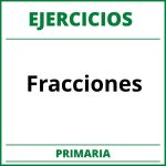 Ejercicios Fracciones Primaria PDF