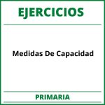 Ejercicios Medidas De Capacidad Primaria PDF