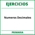 Ejercicios Numeros Decimales Primaria PDF