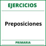 Ejercicios Preposiciones Primaria PDF