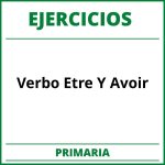 Ejercicios Verbo Etre Y Avoir Primaria PDF
